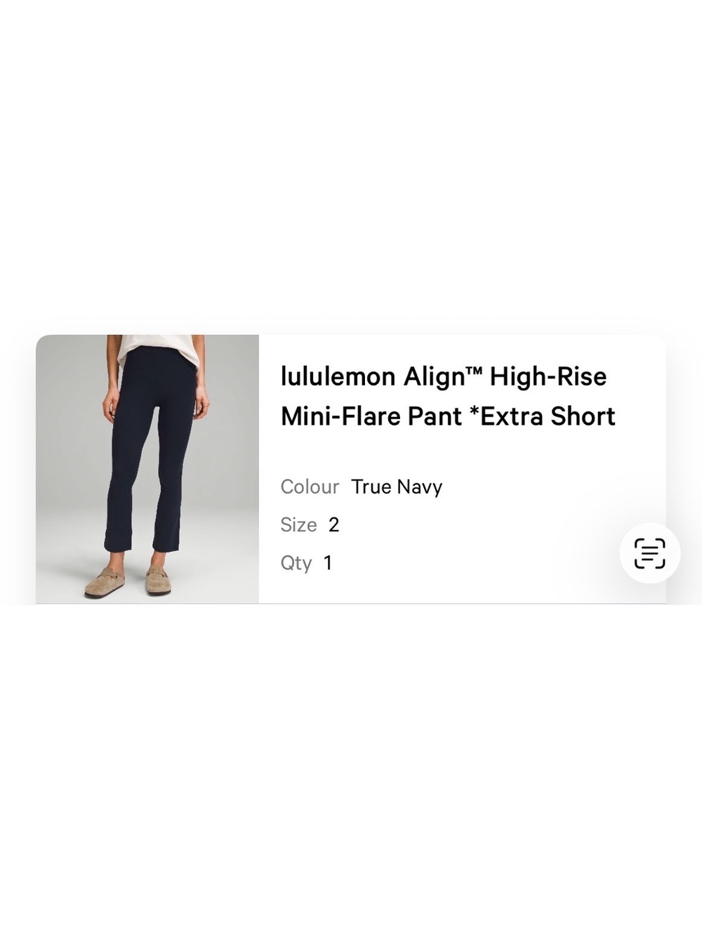 lululemon Align Navy Mini Flare Leggings - Picture 4 of 4